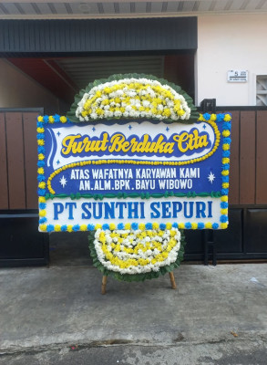 Papan Bunga Duka di Jamanis